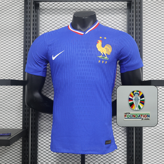 France Player Version Home Jersey Euro 2024