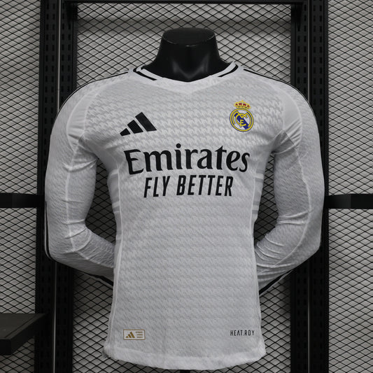 Real Madrid Long Sleeves Player Version Home 24/25